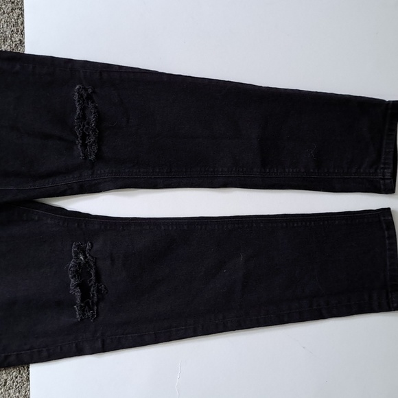 ASOS Power Stretch Black Distressed Jeans Size 42/32 R - Picture 4 of 6
